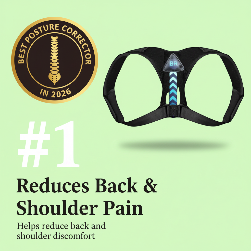 SpineBar Posture Support Infographic
