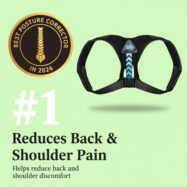 SpineBar Posture Support Infographic
